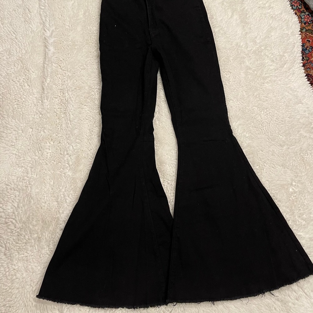 Black Flare bell bottoms from Forever 21